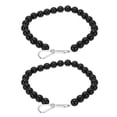 thumbnail image 1 of Uxcell Flagpole Retainer Ring, 25 Beaded Mount Ring Keep Flag Close to Pole with Stainless Steel Cable, Black 2 Pcs, 1 of 6