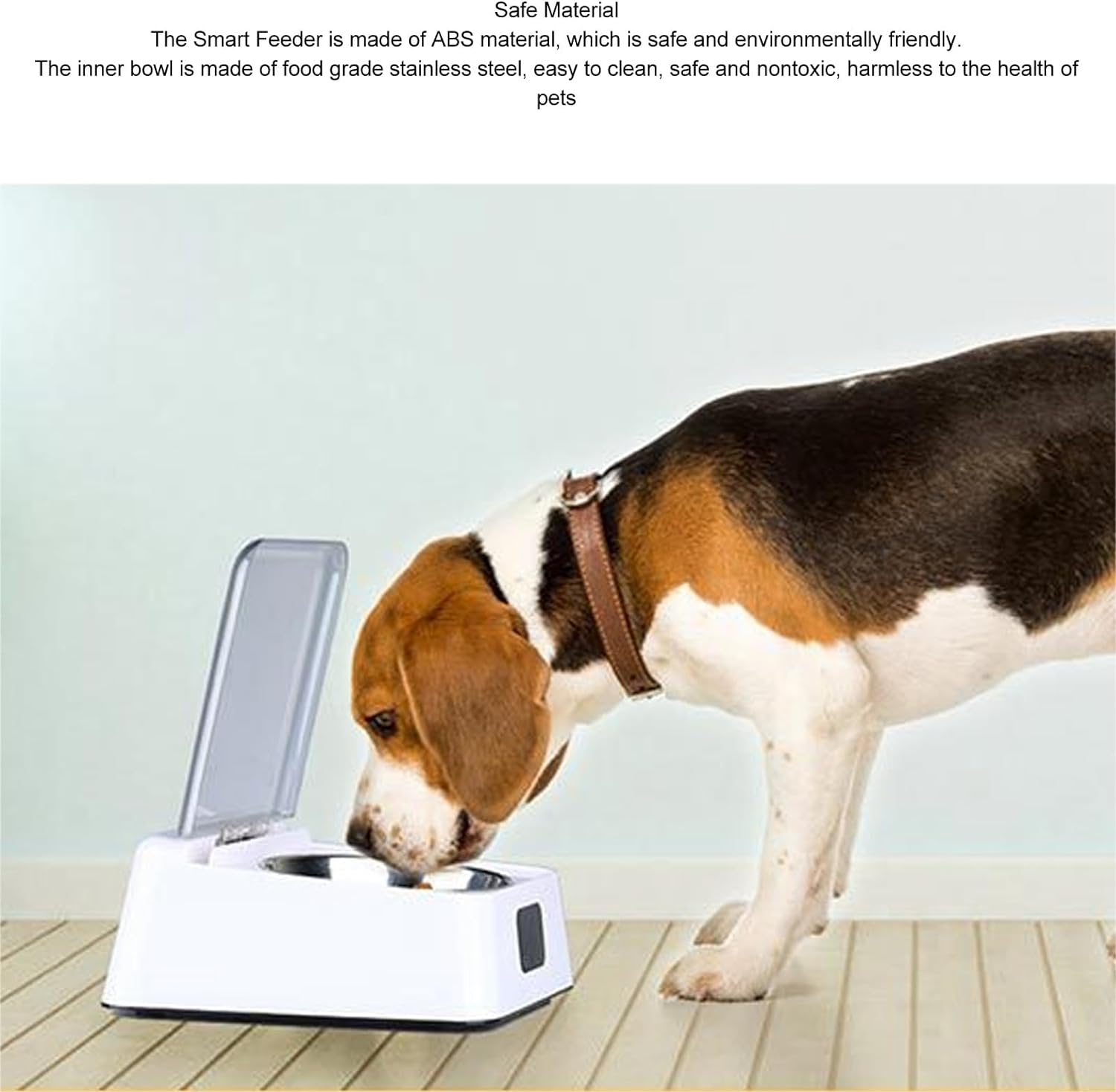 Infrared Sensor Automatic Cat Feeder with Removable Stainless Steel Bowl and Rechargeable Battery for Dogs and Cats