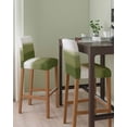 thumbnail image 2 of Sage Green Ombre Bar Stool Covers Set of 6, Modern Abstract Art Texture Stretch Washable Bar Chair Covers with Backs, Removable Pub Counter Height Chair Cover for Kitchen Dining Room Cafe, 2 of 7