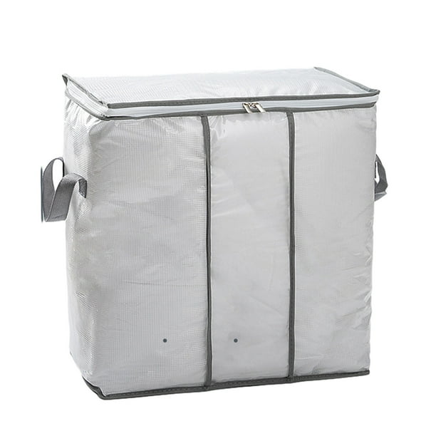 Bolsas de almacenamiento de ropa con cremallera, bolsas de viaje para ropa, almohadas, edredones y mantas, almacenamiento con ventana transparente para organización del hogar, almacenamiento plegable