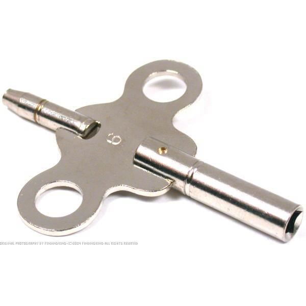 American Clock Double End Winder Key Size 6 & 1.75mm
