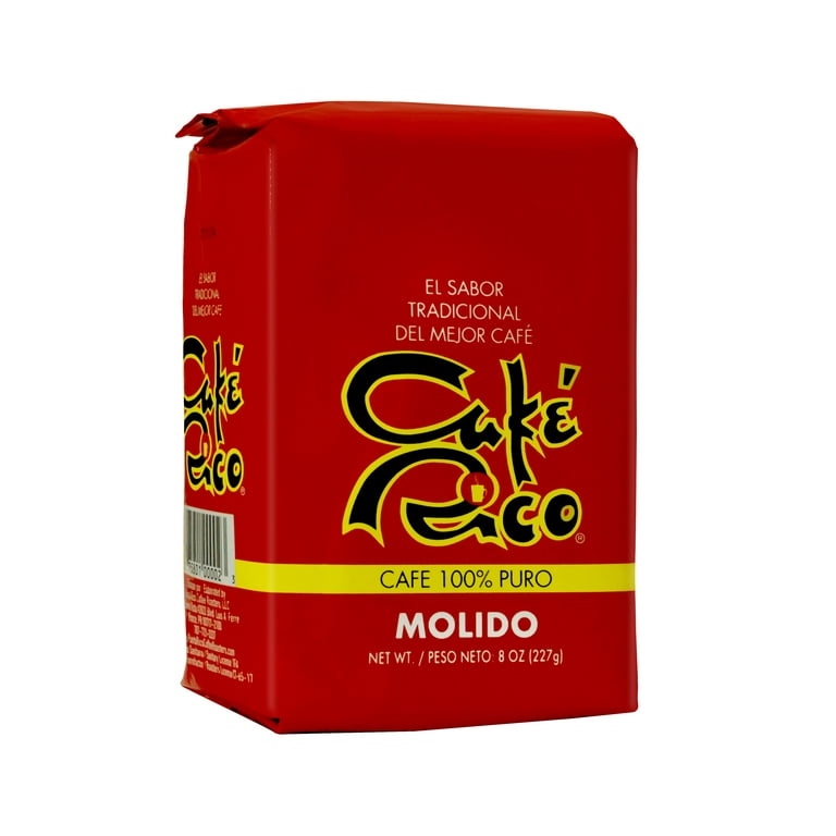 Cafe Rico Puerto Rican Regular Ground Coffee, 8 Ounce Bag