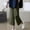 Army Green, variant on Ladies Pants Wide Leg Pants Cotton Linen Palazzo Jeans Yellow Loose Straight-Leg High Waisted Cropped Gym Pants Women,S