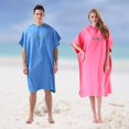 thumbnail image 2 of Men and women's diving suit changing bathrobe raincoat quick-drying hooded towel sweat-absorbing swimsuit summer beach pool swimming #n, 2 of 5