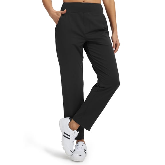 Feekit Women's Stretch Golf Pants High Waist Ankle Dress Pants Casual Business Travel Work Pants with 4 Pockets