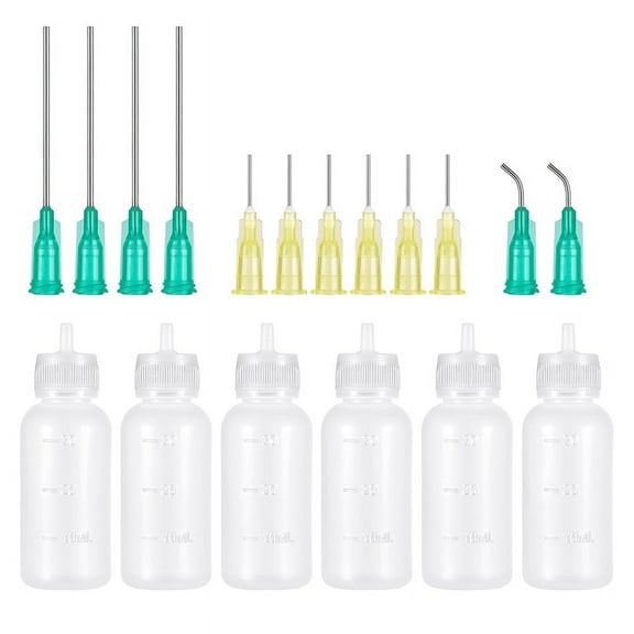 TOP! Needle Tip Glue Applicator Bottles, Precision Squeeze Bottle Oiler for Paint Craft Quilling Liquid