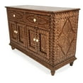 thumbnail image 4 of Bone Inlay Sideboard Teakwood, bone inlaid sideboard, bone inlaid cabinet, bone inlay storage, 4 of 4