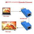 thumbnail image 5 of HDMI Over Ethernet Extender Adapter 4K - 2-Pack, RJ45 Cat5e/6 Female to Female Coupler Kit for Long Distance Transmission, Plug & Play 1080p 4Kx2K HDTV, 5 of 9