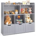 thumbnail image 2 of Aiho Kids Bookcase,Children's Book Shelf, 3 Drawers with wheels for Storage,Toddler Bookshelf for Nursery,Kids Rooms - Gray, 2 of 12
