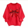 thumbnail image 2 of Christmas Sweatshirts for Women Fashion Xmas Printed Shirt Merry Christmas Tops Casual Funny Holiday Long Sleeve Outfits Crewneck Sweatshirt Pullover Top, 2 of 6