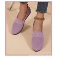 thumbnail image 2 of Women's Knitted Flat Shoes Lightweight Comfortable Loafers Women Footwear Slip On Casual Breathable Mesh Walking Shoes Female Round Toe&nbsp, 2 of 3