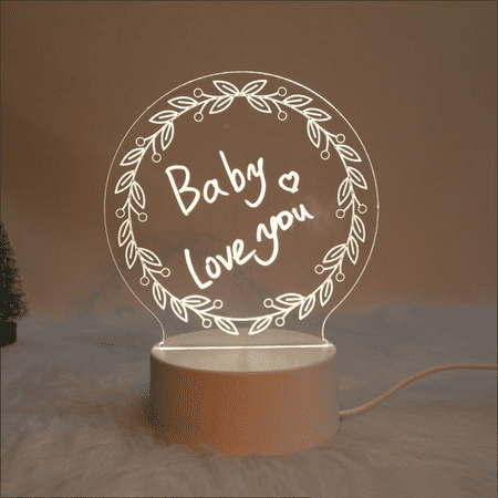 

Note Board Creative Led Night Light USB Message Board Holiday Light With Pen Gift For Children Girlfriend Decoration Night Lamp
