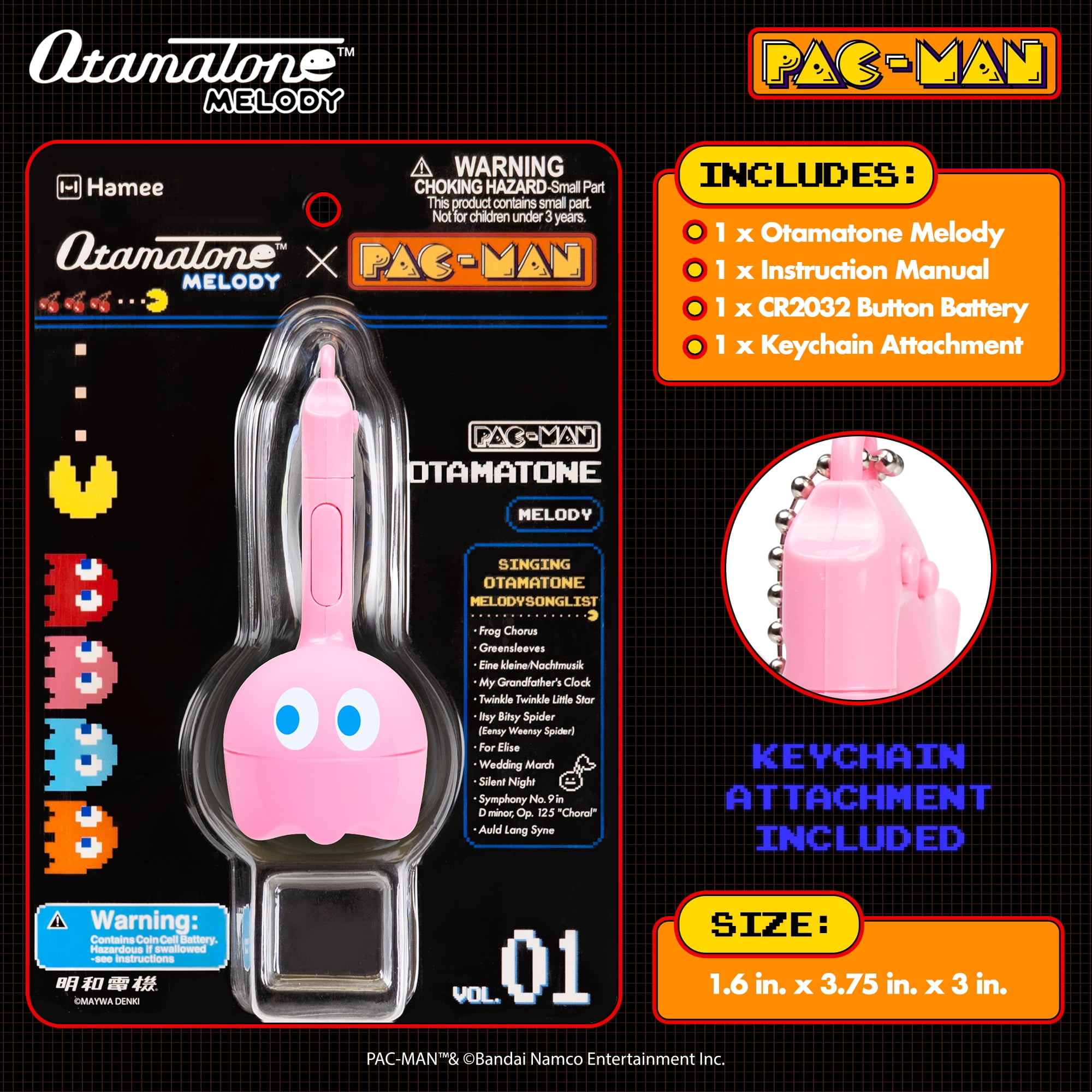 Otamatone Melody PAC-Man Electronic Portable Music Instrument / Synthesizer Toy from Japan by Maywa Denki (Officially Licensed) [English Instructions] - Pinky