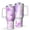 White-2, variant on 40oz Tumbler with Handle and Straw, Vacuum Insulated Stainless Steel Travel Mug, Fits Car Cup Holder, Liquid & Marble Print
