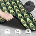 thumbnail image 3 of Naloa Peacock Gold Feather Car Foot Mat Set of 4 Pieces - Universal Floor Liner Neoprene Full Set Floor Mats for Cars Trucks SUV, 3 of 7