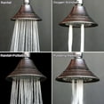 thumbnail image 4 of Oil Rubbed Bronze Shower Head, 4 Functions High Pressure Wall Mount Fixed Showerhead, 4 of 6