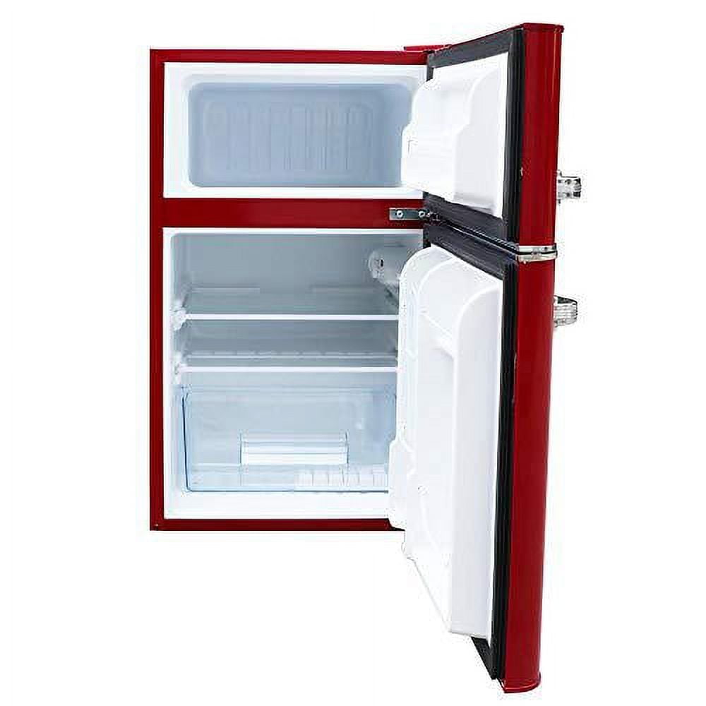 Nostalgia 3.2 cu. ft. Mini Fridge in Red with Freezer CKRF32CR - The Home  Depot