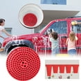 thumbnail image 2 of L-376 Rouge Grand Filtre de Lavage de Voiture Rouge Sable Gravier Écran Filet d'Isolation Entonnoir #x11a0, 2 of 7