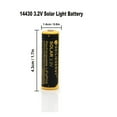 thumbnail image 7 of GEILIENERGY 8PCS 3.2V 4/5AA Li-FePO4 14430 Size (14x43mm NOT AA Size) 4/5AA Rechargeable Batteries for Solar Panel Light, 7 of 7