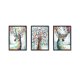 thumbnail image 2 of Gwong Decoración hogareña 3 unids / set 3D Deer Animal Wall Wall Stickers Living Room Art Decor Picture Pósters Gwong 99252, 2 of 7