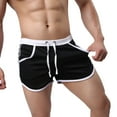 thumbnail image 2 of AYYUFE Men Color Block Summer Sports Gym Drawstring Shorts Beach Pants Swimming Trunks, 2 of 8