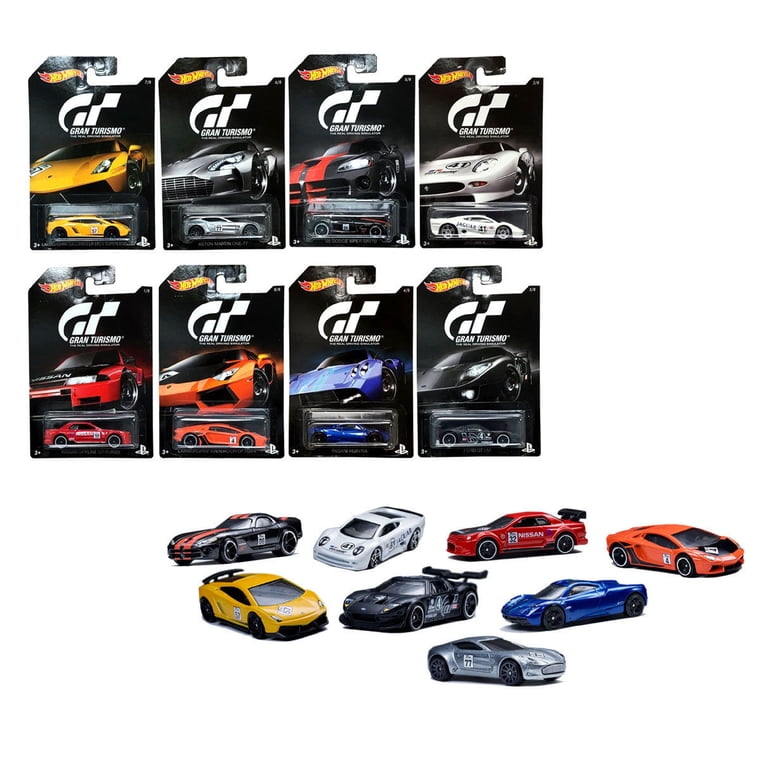 Hot Wheels 2016 Gran Turismo Bundle Set of 8 Die-Cast Vehicles, 1
