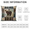 thumbnail image 5 of COMIO  Rustic Bear Moose Vintage Patchwork Blue Throw Pillow Case Decorative Home Bedroom Boys Room Kids Room Cushion Cover,Sofa Bed Couch Decor, Wild Animals Lovers Kids, 5 of 5
