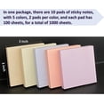 thumbnail image 2 of 10 Pads Sticky Notes, 100 Sheets/Pad, Pastel Sticky Notes, Sticky Pads, Self-Stick Pads, 3x3 Inch, 5 Pastel Colors, Sticky Notes Aesthetic, Easy to Post for Home, Office, School, 2 of 7