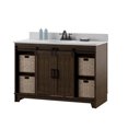 thumbnail image 6 of Twin Star Home 48" Sliding Barn Door Single Bathroom Vanity with 4 Woven Baskets, 6 of 8