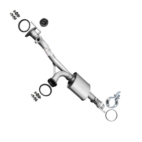 Northeastern Exhaust Resonator Fits 2003-2004 Toyota Tundra 4.7L 128" WB - Direct Fit | Stainless Steel