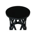 thumbnail image 4 of Round Ceylon Solid Wood End Table Black, 4 of 7