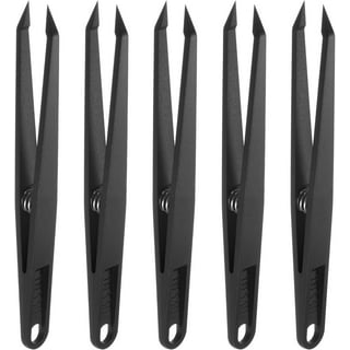 6 Pieces Rubber Tipped Tweezers PVC Stainless Steel Tips Tweezers for  Jewelry Hobby Industrial Hobby Craft
