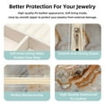 thumbnail image 3 of Marble Travel Portable Earring Organizer Decorative Box Necklace Holder: Square Jewelry Storage for Rings, Earrings, Necklaces, Bracelets, and More - Suitable for Girls and Women, 3 of 6