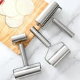 thumbnail image 5 of Single Handed Rolling Pin, Stainless Steel Labor-saving Dumpling Skin Rolling Pin, New Type of Dough Skin Handheld Rolling Pin, 5 of 9
