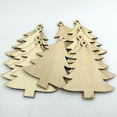 thumbnail image 3 of 10pcs Christmas Unfinished Wood Christmas Tree Shape Cutouts Hanging Ornaments Blank Wood with Twine Wood Discs for DIY Crafts Gift Tags Christmas Xmas Tree Decoration, 3 of 6