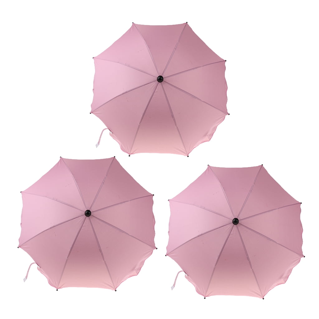GXF Travel Outdoor Waterproof Sunscreen Sun Umbrella Folding Umbrella Color : Pink