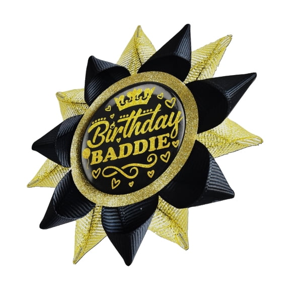 lanema Kids Party Supplies Button Pin Decorative Birthday Celebration Ribbon Badges