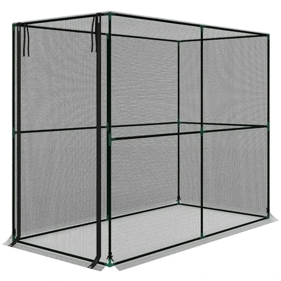 Black Crop Cage Plant Protection Tent for Fruits Vegetables and Flowers