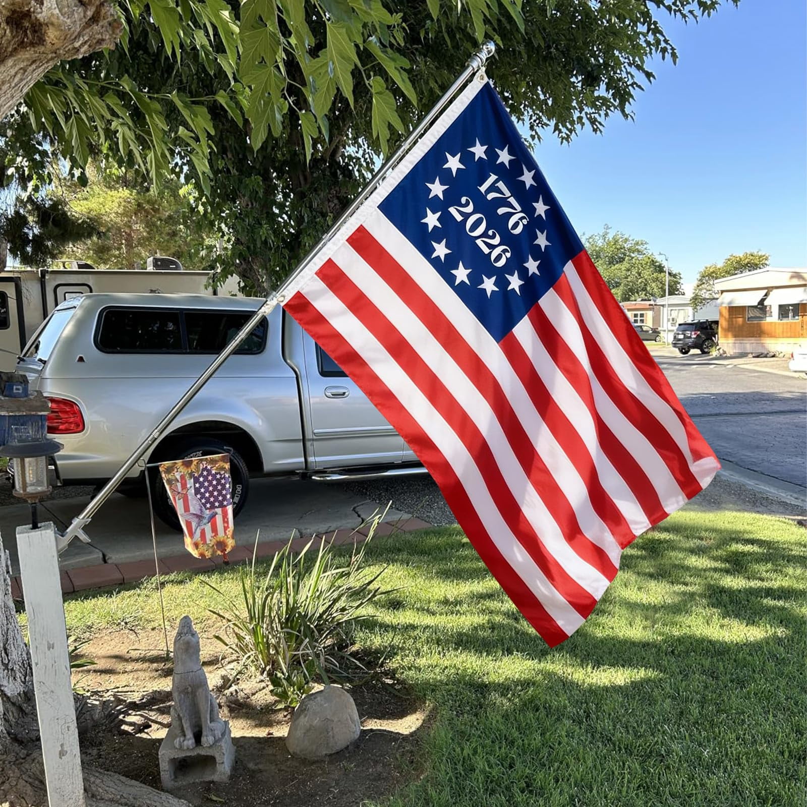 1776 Bennington 250 Anniversary USA Flag 3x5 ft Outdoor Embroidered Betsy Ross Flags 13 Colonies US 2026 American Flag Heavy Duty with 2 Brass Grommets