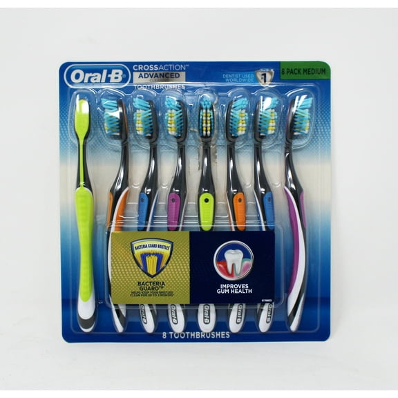 Oral-B Pro-Health Cross Action Advanced Toothbrush Medium Pack of 8
