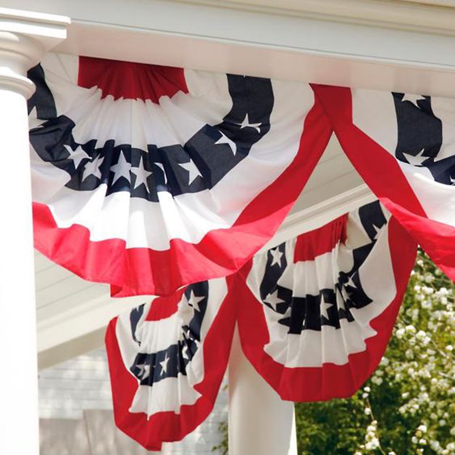 2PC US Patriotic Half Fan Bunting Flag Flaglink 3x6Ft American Pleated Fan Flag Width Approx 180cm 2PC US Patriotic Half Fan Bunting Flag Flaglink 3x6Ft American Pleated Fan Flag Width Approx 180cm