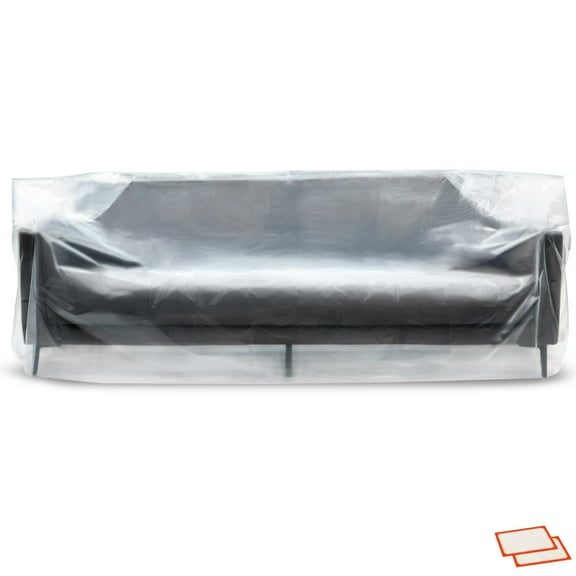 Plastic Furniture Covers for Moving - Heavy-Duty Couch Cover for Sofa Waterpr...