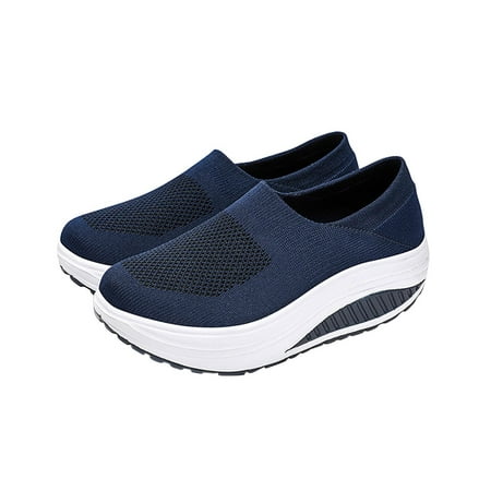 

Black and Friday Deals 50% Off Clear! asdoklhq Sneakers for Women Summer Plus Size Fashion Casual Mesh Breathable Women s Sports Shoes Dark Blue 40