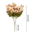 thumbnail image 3 of Hvmvliv Artificial Flowers Simulated Bouquet Fake Flowers Wedding Home Hotel Artificial Plants Flower Arrangement Decoration Props Ornaments Yellow, 3 of 6