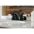 thumbnail image 3 of Kingston Brass KB950PL Victorian Mini-Widespread Bathroom Faucet, Matte Black, 3 of 5