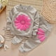 thumbnail image 2 of Sudadera Para Niños Pequeños Niños Bebés Niños Estampado De Margaritas Jersey Tops Pantalones De Pétalos Conjunto Trajes Gris Odeerbi LM103-662, 2 of 7