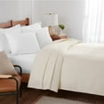 thumbnail image 4 of Host & Home Cotton Basketweave Bed Blanket, Lightweight, Queen Size 90x90, Beige, 4 of 6