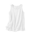 thumbnail image 2 of Bovemsi Boho Embroidered Linen Tank Top for Women – Sleeveless Loose Fit Beach & Vacation Blouse, White, 3XL, 2 of 6