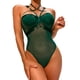 thumbnail image 2 of Lencería de una Pieza con Correa Ajustable para el Hombro y Cuello Halter para Mujer Lencería de Malla de Color Puro de Cintura Alta ANGGREK  Otros, 2 of 8