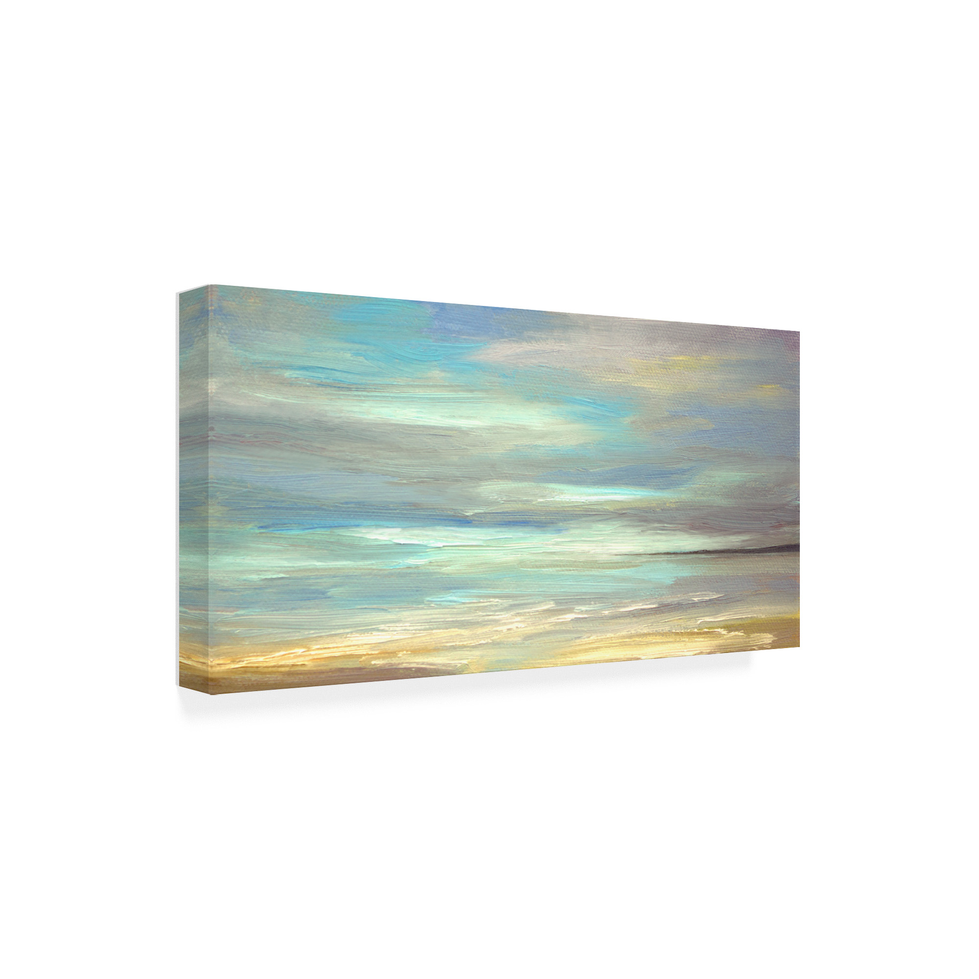 Trademark Fine Art 'Golden Beach' Canvas Art by Sheila Finch